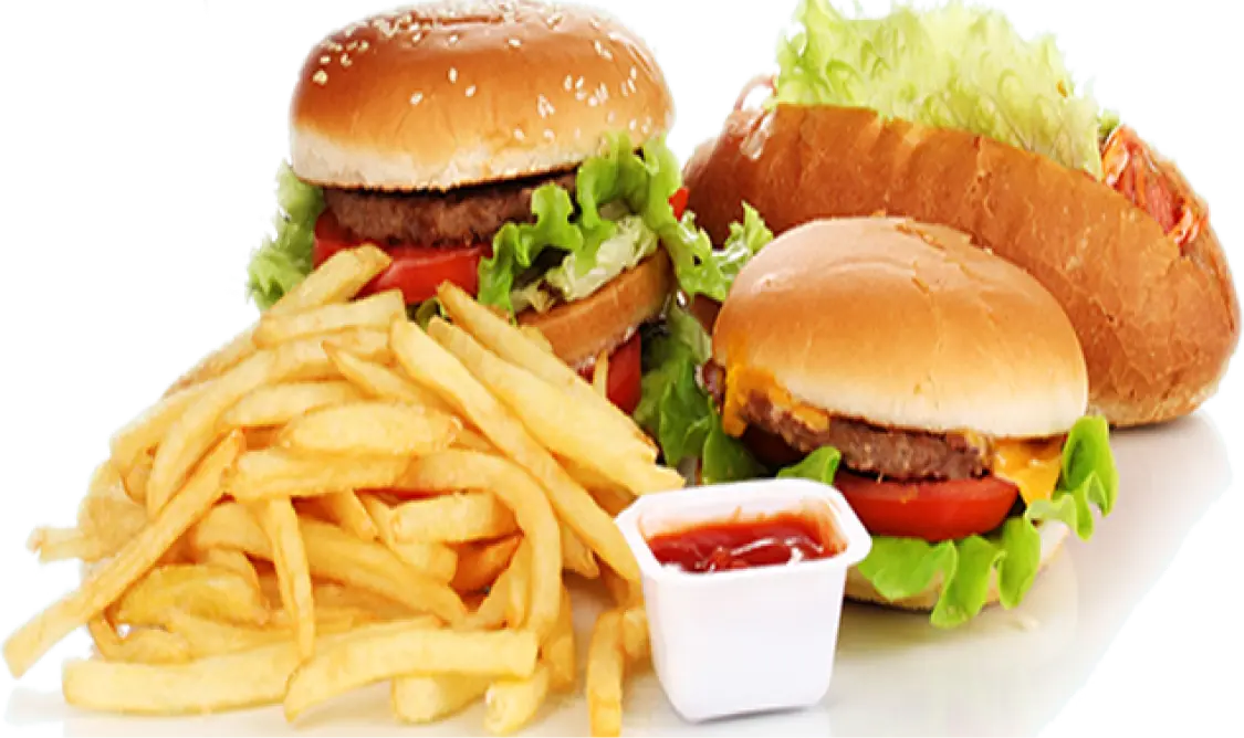 Photo d'un menu burger frite.